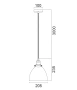 Pendant lamp CEREMA1 Ellipse