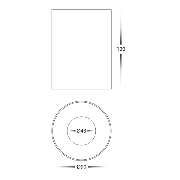 Surface downlight Nella Mounted 12V 5CCT LED WHT