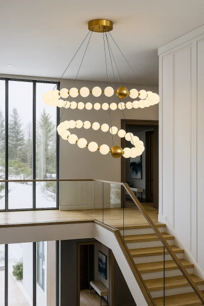 Pendant lamp Cloud 2 P52 LED 45W 3CCT BRS
