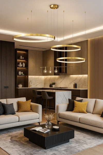 Pendant lamp Helisema S3 LED 3CCT BR