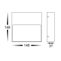 Step light Virsma Black Square LED HV3276T-BLK-240V IP54