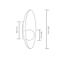 Wall light Vellor Alabaster Marble LED D135 BLK