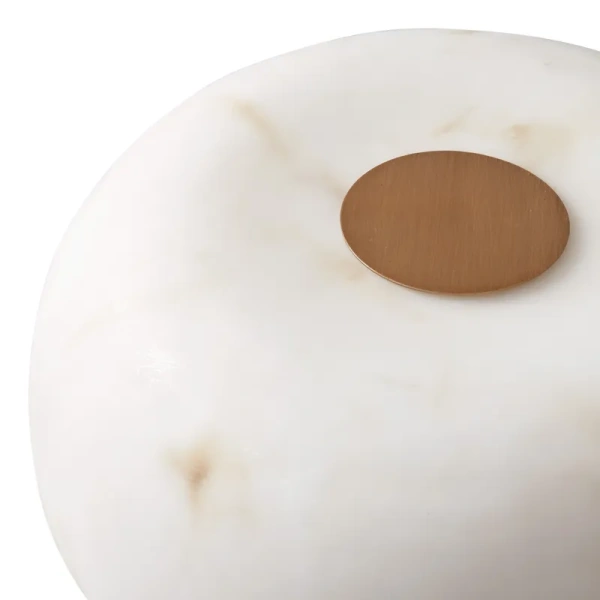 Ceiling lamp Zurich Alabaster E14 BRS