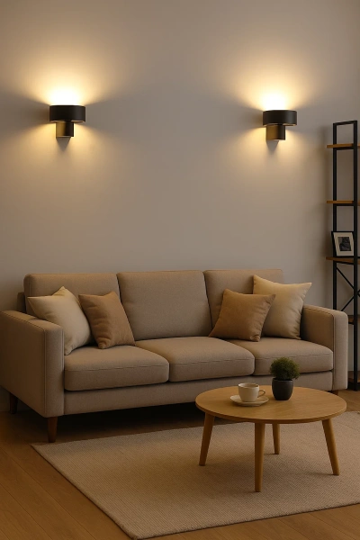 Wall lamp RONDO W1 BK