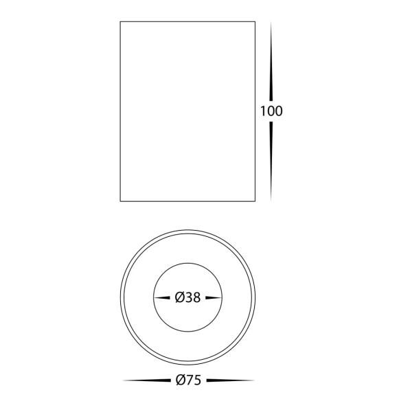 Surface downlight Nella BLK 5CCT LED 7W IP54 Surface downlight Nella BLK 5CCT LED 7W IP54