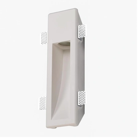 Wall light Drift Plaster Rectangular GU10 WH