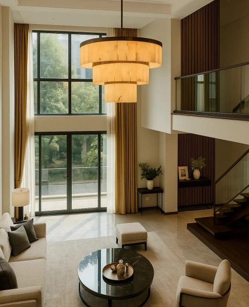 Pendant lamp Roden S16 Alabaster Spanish Marble D86 BRS