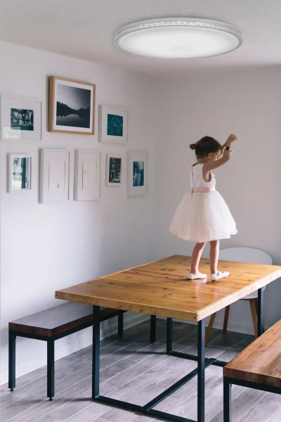 Ceiling lamp Amelia LED 50W 3CCT D60 with remote WHT