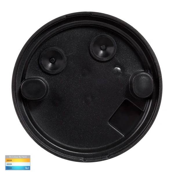 Surface downlight Lexan 9in1 3-5-7W 3CCT GU10 LED BLK