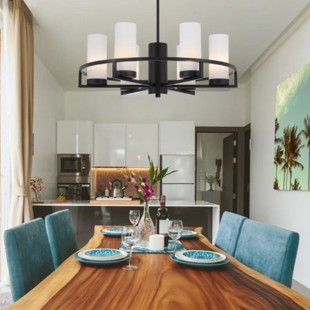 Pendant light EAMON 6 E14 BKOM