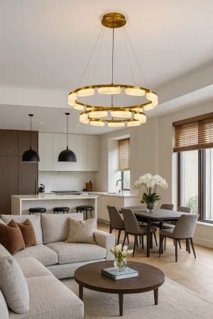 Pendant lamp Millares 2 Alabaster Spanish Marble LED 63W CCT Dim BRS