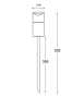 Spike light PHARE Titanium Garden IP65