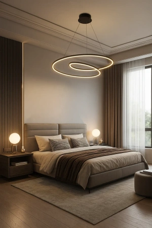Pendant lamp Noize P80 LED 48W 3K BL