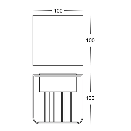 Wall light VERSA LED 6W 3CCT HV36583T-WHT-SQ