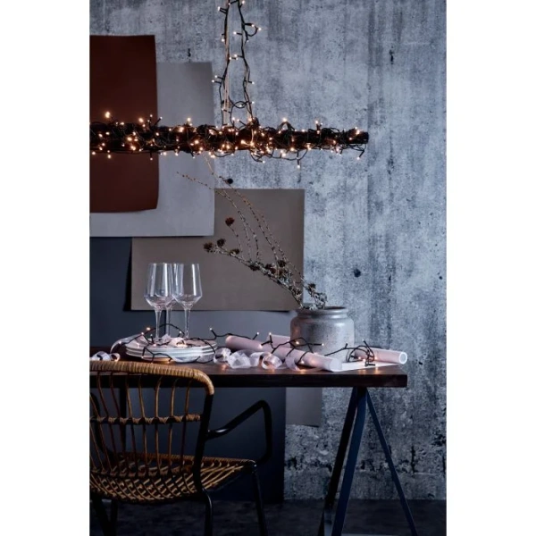 Fairy lights crisp white 12.6m