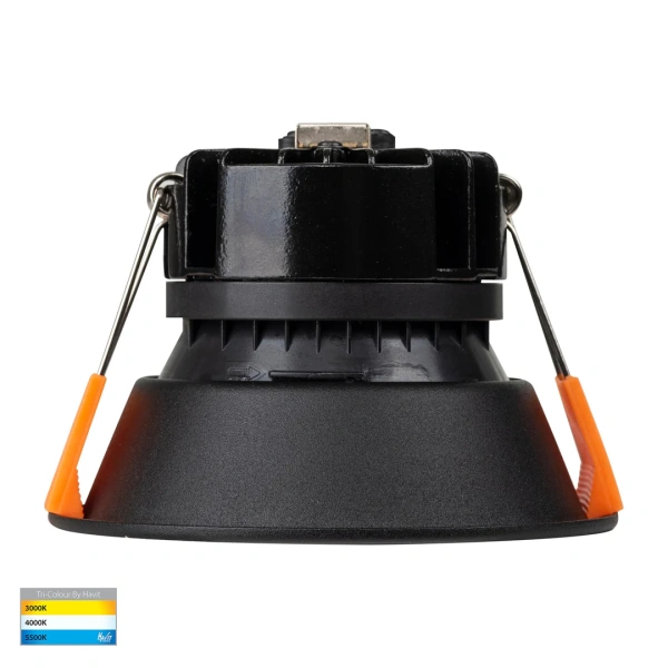 Recessed downlight Gleam BLK with Gold Insert 3CCT Fixed Deep LED 9W IP54 Recessed downlight Gleam BLK with Gold Insert 3CCT Fixed Deep LED 9W IP54