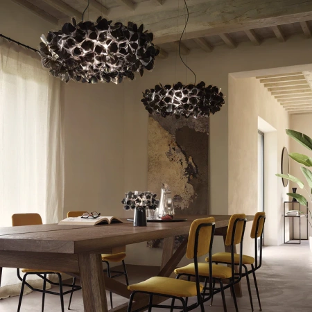 Pendant lamp Clizia Mama Non Mama S BK Handmade Italy