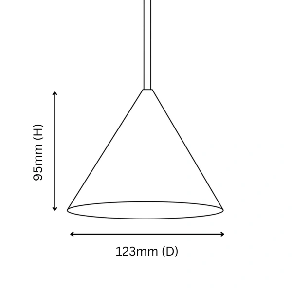 Pendant lamp Cove Cree LED 3W Black