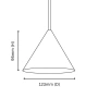 Pendant lamp Cove Cree LED 3W Black
