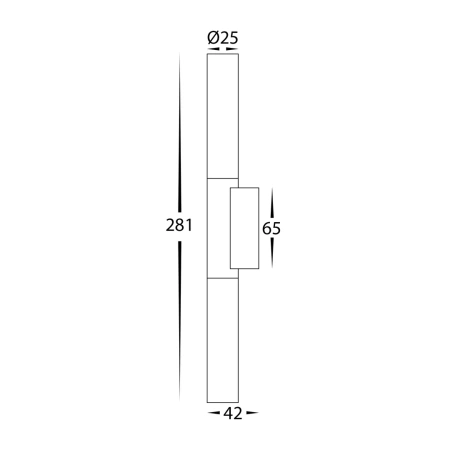 Wall light Akril LED 6W 2 LIGHT WHT