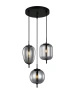 Pendant lamp PINO 8X3R Smokey Black multiple