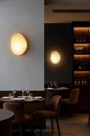 Wall light Ateca Alabaster Spanish Marble LED 7W 3CCT BRS