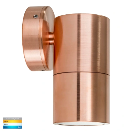 Wall light Tivah Fixed Down GU10 3CCT Copper