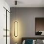 Pendant lamp Oval LED BLK 3K