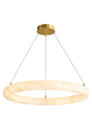 Pendant lamp Aragon P2 Alabaster Spanish Marble LED 40W CCT Remote BRS