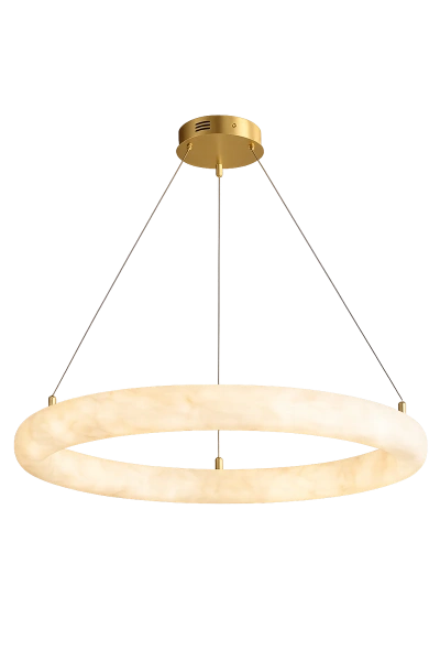 Pendant lamp Aragon P2 Alabaster Spanish Marble LED 40W CCT Remote BRS