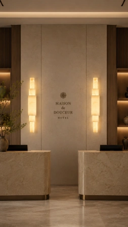 Wall light Toledo Alabaster Spanish Marble LED BRS