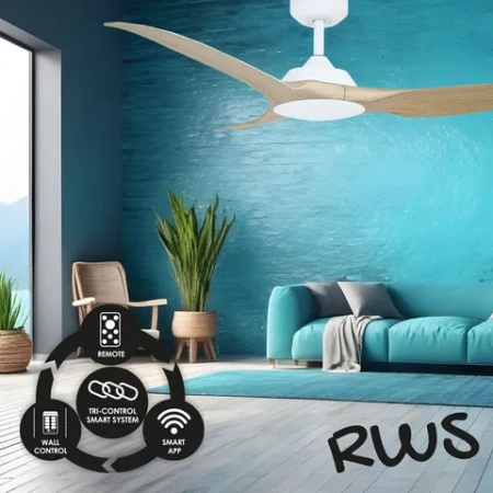 Ceiling Fan Raven RWS 52 High Airflow WIFI OAK