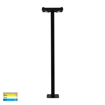 HV1635T-BLK-240V Locu Double Adjustable LED Bollard Light