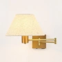 Wall lamp Elspet Swing Arm with charging ports brs