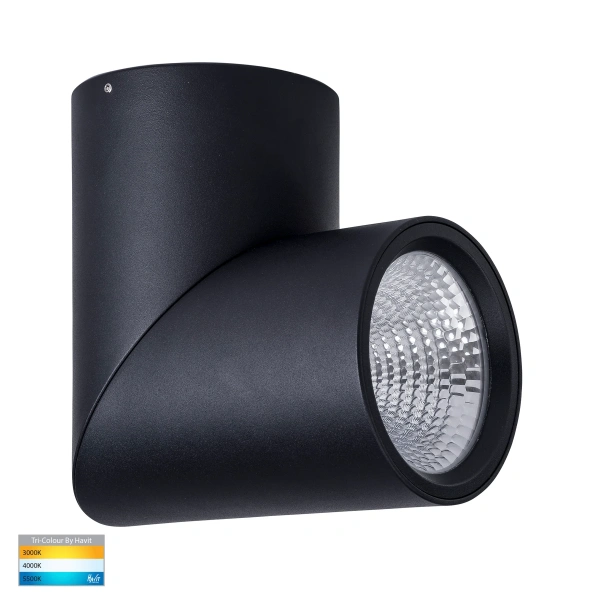 Surface downlight Nella Rotatable 12V 3CCT LED 24W BLK 12V