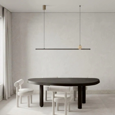 Pendant lamp Rivo Travertine L180 3CCT LED BL