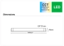 Batten Light Neo 28W LED CCT L61 WHT