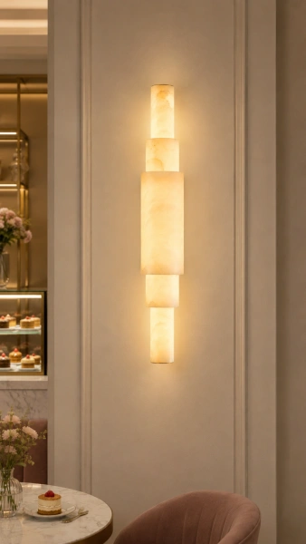 Wall light Toledo Alabaster Spanish Marble LED BRS