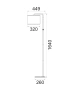 Floor lamp Arriba E27 WHT