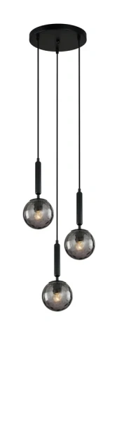 Pendant lamp TRATTINO 2X3R E27 black Pendant lamp TRATTINO 2X3R E27 black