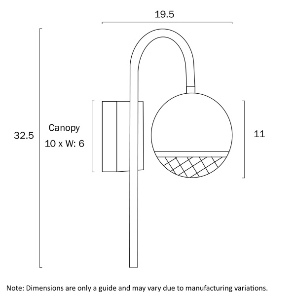 Wall light Oneta Arm G9 WHT