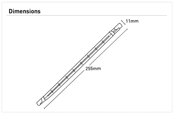 Bathroom Heater Domini - Domino heat lamp 800w