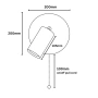 Wall lamp Brim Travertine GU10