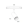 Track zoom spotlight Z2939-8.15-60.30.BK 48V 8W