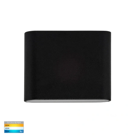 Wall light Lisse Up and Down 3CCT LED 6W IP54 11.5cm BLK