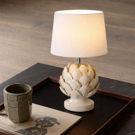 Table lamp Tasha Artichoke Set of 2 E14 WHT
