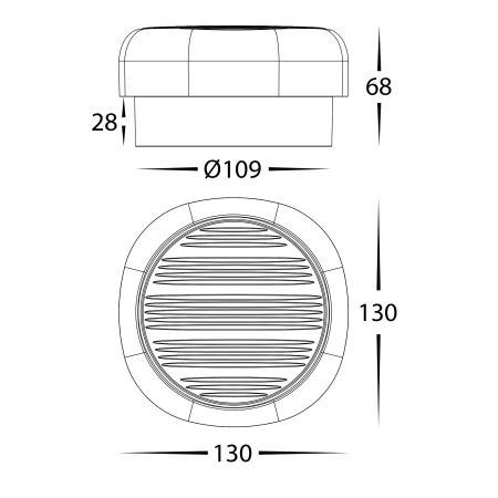 Wall light Lasi LED 12W BLK