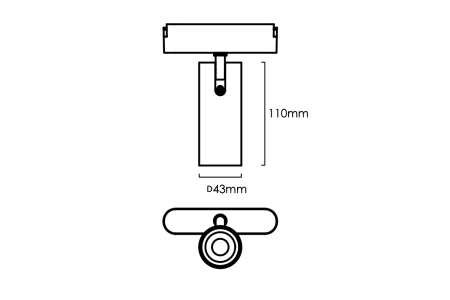Track Spotlight Z5030-12.24.CCT.BK 24V 12W WIFI