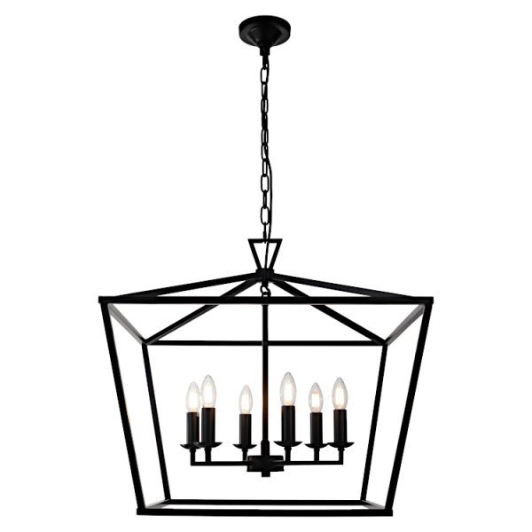 Pendant Light Perigan 6LT E14 BLK Pendant Light Perigan 6LT E14 BLK
