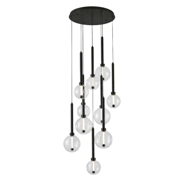 Pendant light Meteor 10 LED 45W BLK